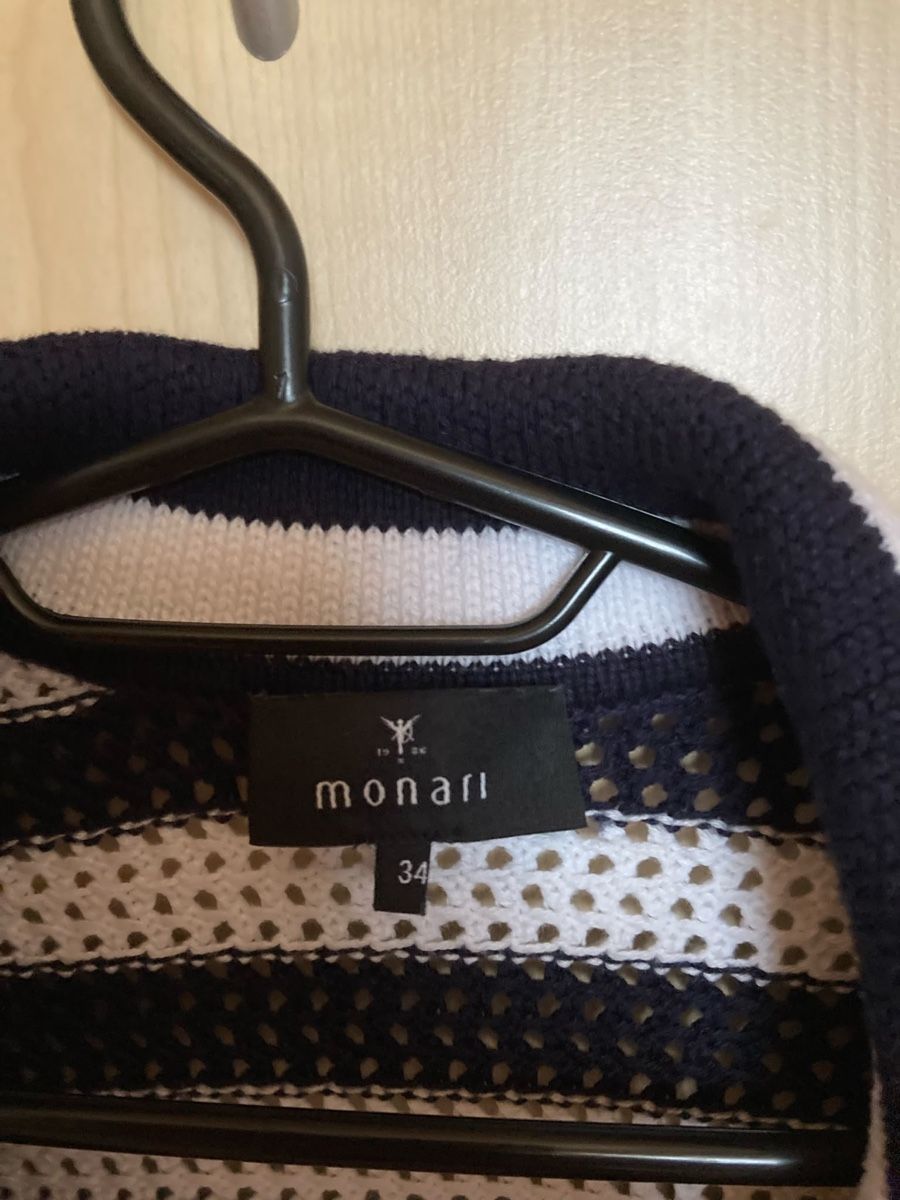Monari Polo-Shirts: Monari Strick-Poloshirt mit Schmucksteinen – Gebraucht aus Sagogn von Crefli 2