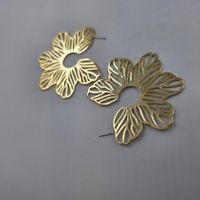 Ohrringe Blumen Goldfarben filigran (654)