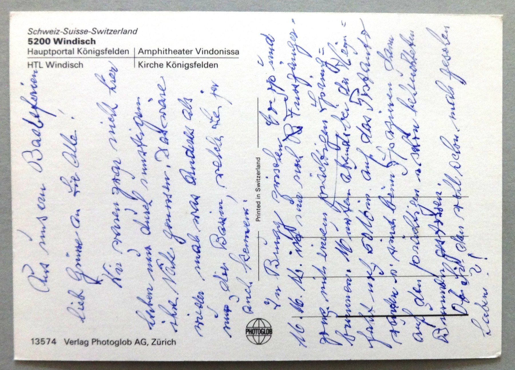Cartoline postali: Windisch – Usato da Fétigny venduto da Billy2miny 1