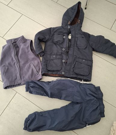 Winter Set Jacke,Weste Gr.104/110 &Hose gefüttert, Gr.104