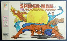 AMAZING SPIDER-MAN BOARD GAME WITH FANTASTIC FOUR F4 MB 1977