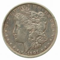 USA 1 Morgan Dollar 1901 Silber