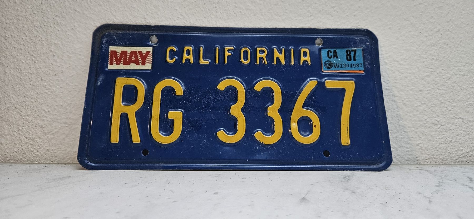 Insegne: Nummernschild, Kennzeichen California, USA – Usato da Belp venduto da Ginus85
