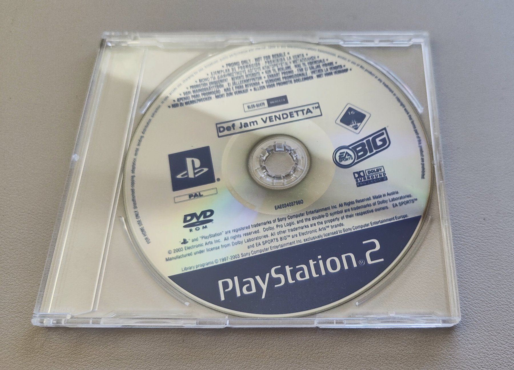 Giochi: Def Jam Vendetta PS2 PROMO (Vollversion) NEU – Nuovo e nell'imballaggio originale da Bern venduto da breesell321