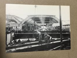 AK Bahn Serie Zürich Bahnhof Umbau Bau Halle Kopfperron