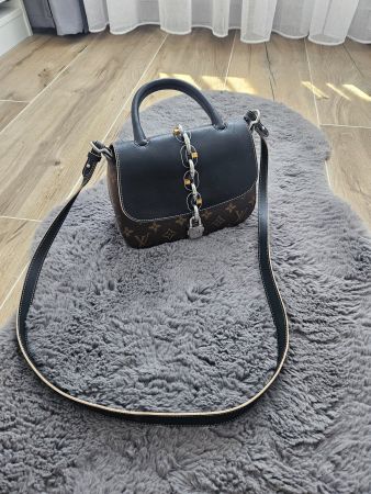 Louis Vuitton Monogram Leder Damen Schwarz Braun