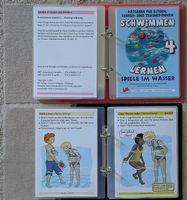 Schwimmen lernen Kombi-Pack 2 | 3 Kartensets-2 Ringordnern
