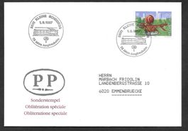 Eisenbahn Sonderbrief S. 1308 75 Jahre Jungfraubahn 1.8.1987