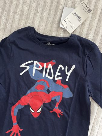 MARVEL SPIDEY LANGARMSHIRT NEU NAVY GR 134