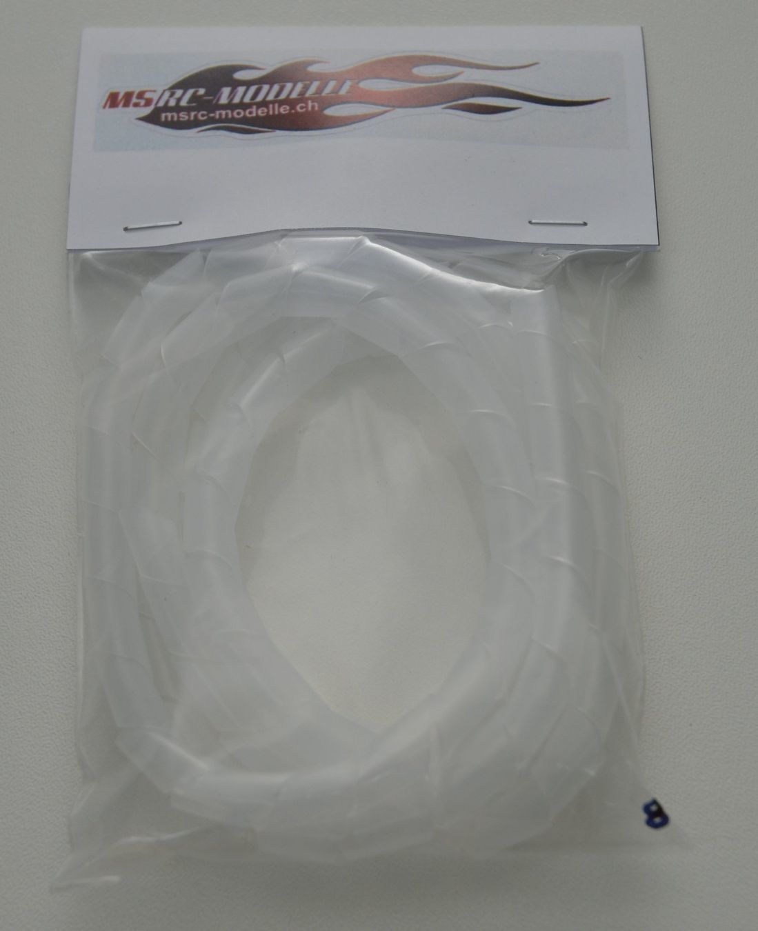 Modellismo RC: Spiroschlauch 8mm Weiss 1Meter – Nuovo e nell'imballaggio originale da Rüti venduto da MSRCModelle