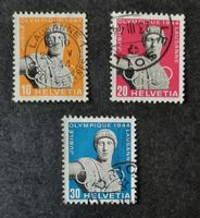 2-14-1 Timbres Helvetia oblitérés. 50e comité int. olympique