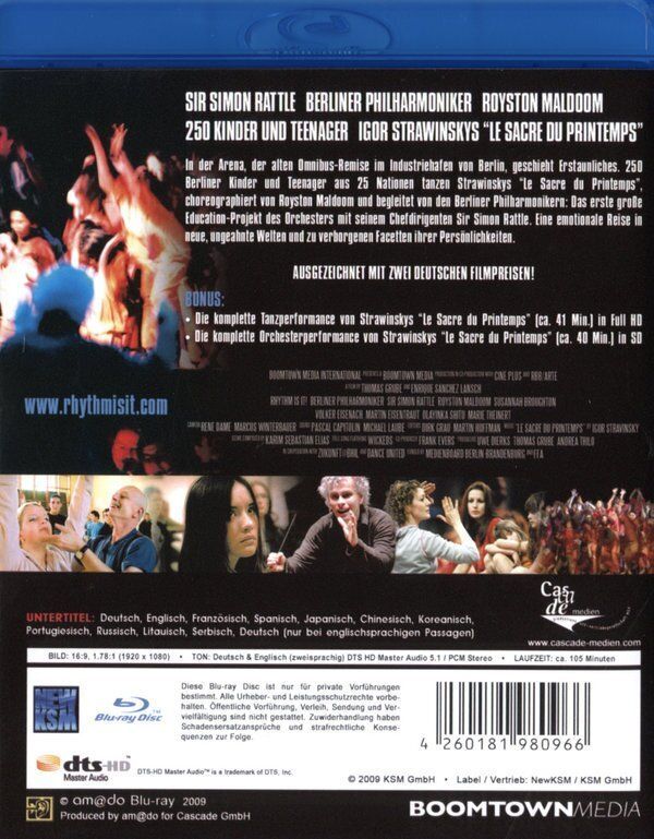 Alle DVDs: Rhythm is it!   (Strawinsky)  Blu-ray, vergriffen – Gebraucht aus Sessa von fraenklishop 1