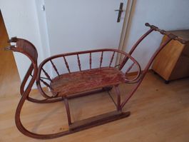 Alter schöner Damenstossschlitten