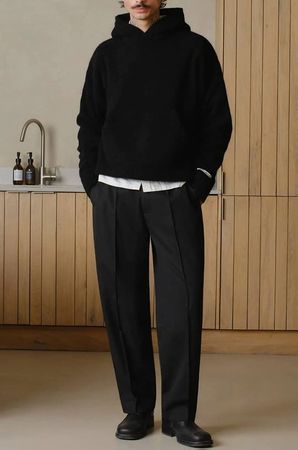 About:blank everyday pleated trouser black neu und original