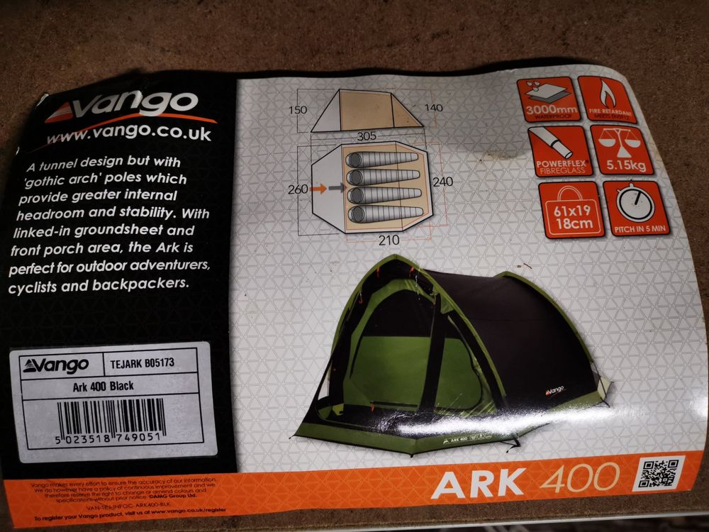 Vango ark outlet 400