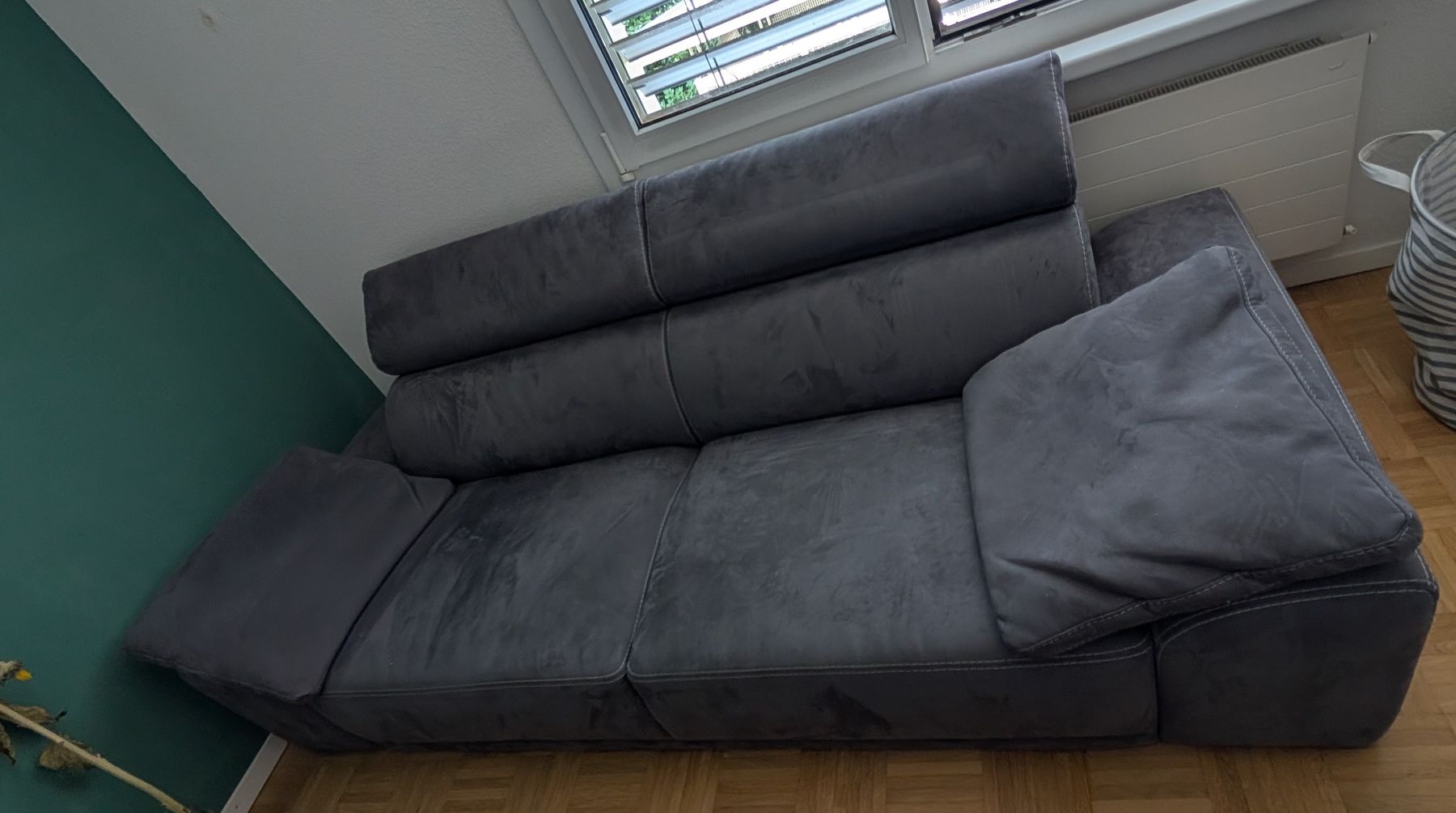 Divani: Schubiger Sofa, Stoff Crown stone, Grau. – Usato da Binz venduto da mst_6dy6