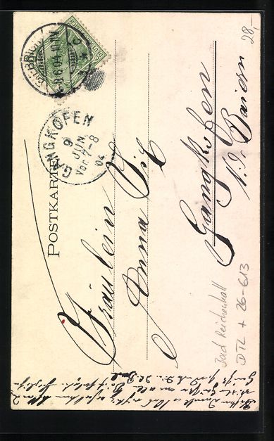 Cartoline postali: Handgemalt: Bad Reichenhall, Blick auf d – Usato da Berlin venduto da bartko-reher 1