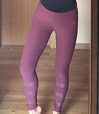 Purple sports leggings