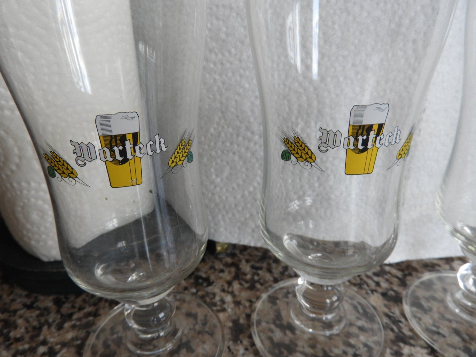 Warteck Bicchieri: WARTECK BIERGLÄSER 4 ST, KAUM GEBRAUCHT – Nuovo (secondo la descrizione) da Ettingen venduto da troll-mutter 2