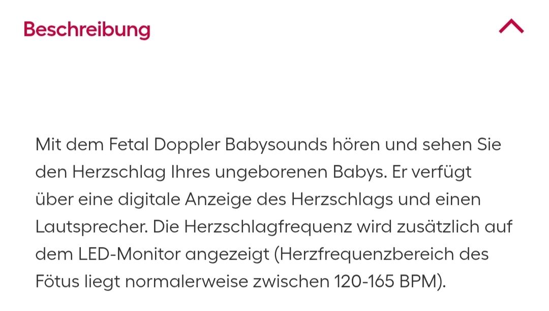 Attrezzature mediche: Fetal Doppler Babysounds – Usato da Hermiswil venduto da Volvorine 1