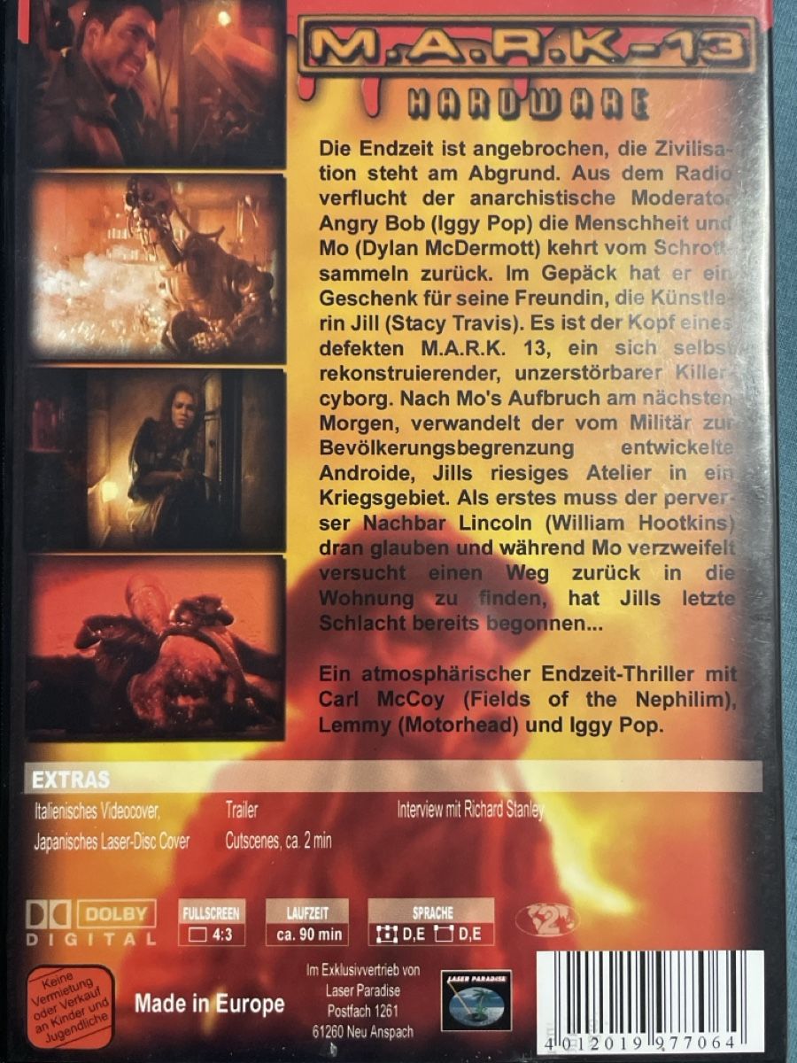 Tutti i DVDs: Mark 13 - Hardware  (1990) – Usato da Waldenburg venduto da Mimily33 1