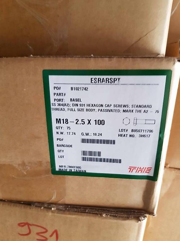 Ferramenta: INOX-Schrauben Lager abschaffen – Nuovo e nell'imballaggio originale da Oberdorf BL venduto da xez_wl9l 1