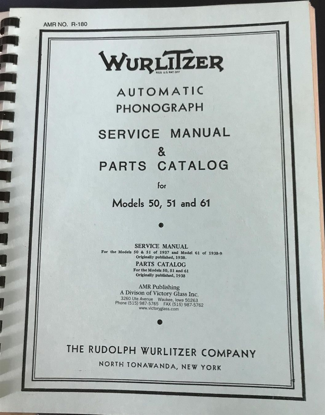 Wurlitzer Musiktruhen: Manual WURLITZER Models 50, 51 and 61 – Neu (gemäss Beschreibung) aus Adligenswil von Decor-Tech