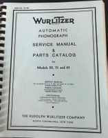 Manual WURLITZER Models 50, 51 and 61