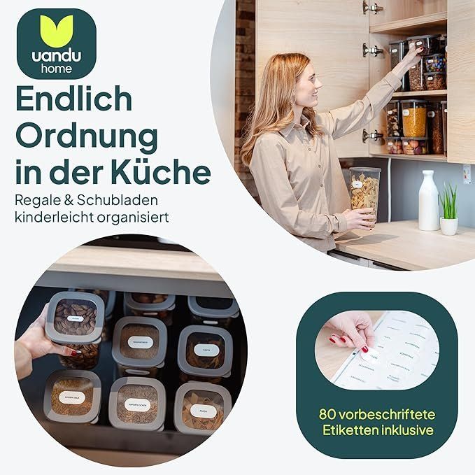 Contenitori & Simili: Vorratsdosen mit Deckel Luftdicht - 12er Vorratsbehälter Set – Nuovo e nell'imballaggio originale da Oberentfelden venduto da ase_sk8n 3