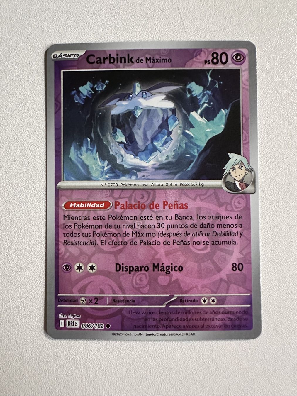 Pokémon Carte collezionabili: Carbink ex HOLO DRI 086/182 ES – Usato da Zürich venduto da 05t_bwx2