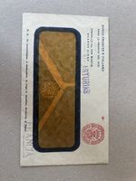 1955: Postgeschichtlicher Bank-Beleg Argentinien-Frankreich
