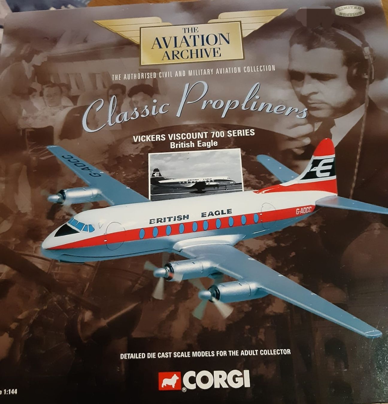Corgi Toys Modellbausätze & Standmodelle: Corgi Vickers Viscount 700 British Eagle, 1:144, Neu! – Neu und originalverpackt aus Derendingen von Nellino01 3