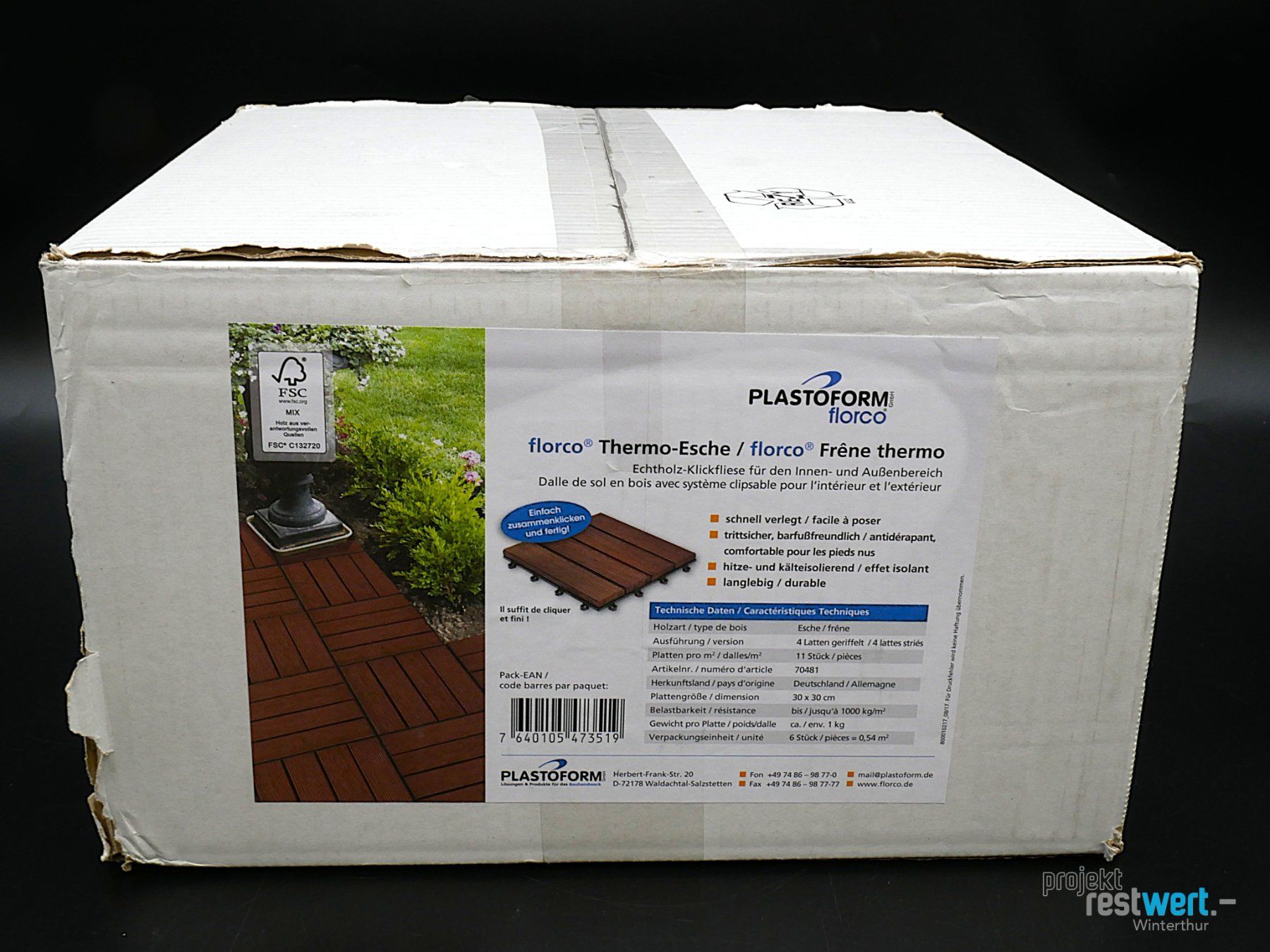 Rivestimenti per pavimenti: PLASTOFORM Florco Echtholz - Klickfliese – Nuovo (secondo la descrizione) da Winterthur venduto da Restwert_Winterthur 3