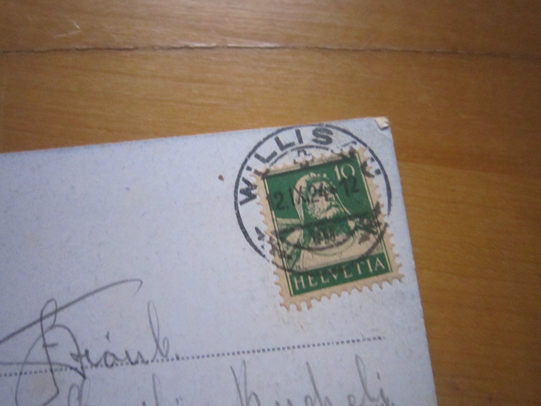 Ansichtskarten: No 14 Postkarte Mignon 1924 – Gebraucht aus Gordola von Polentaefung 2