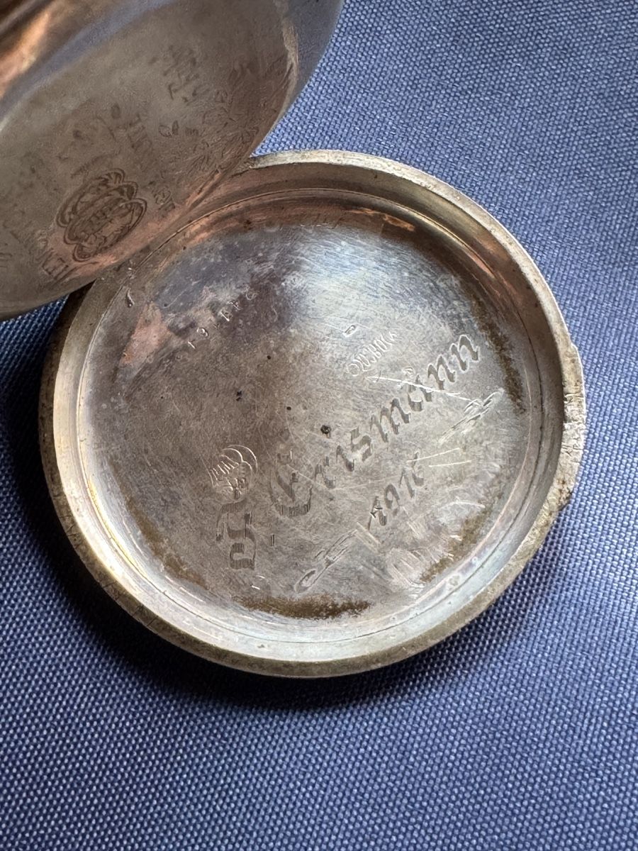 Uhren: Antike Taschenuhr aus 800 Silber – Gebraucht aus Oberwil i. S. von mimihops4 3