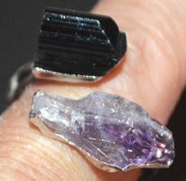 Ring L-7721 – Turmalin & Amethyst – 18,5 mm Innendurchmesser