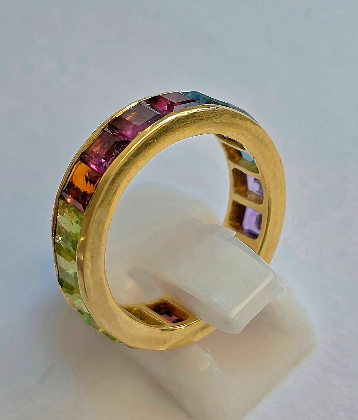 Anelli: Gold Fingerring Rainbow Safire – Nuovo (secondo la descrizione) da Zürich venduto da adriben 9