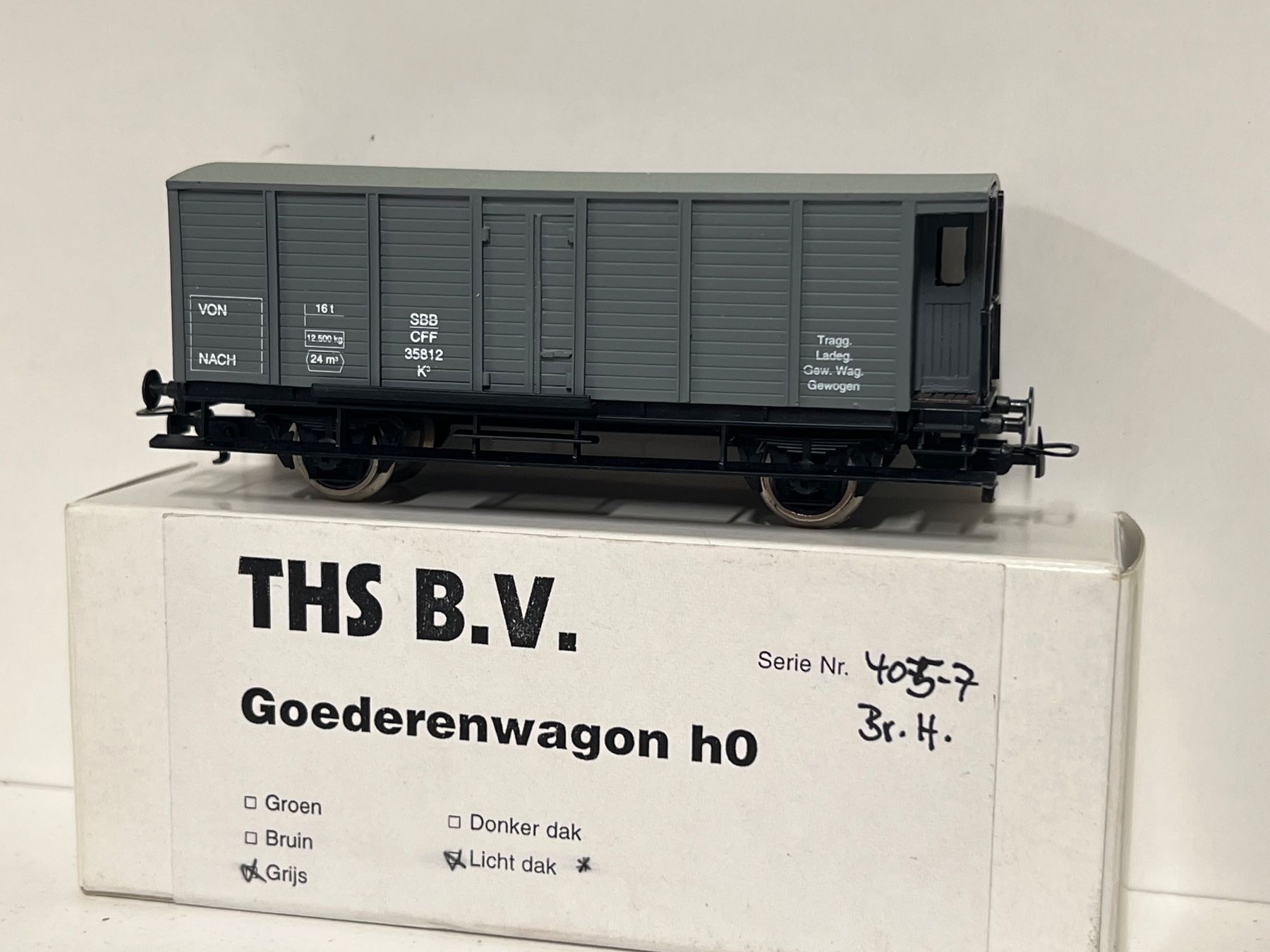 Modellini di ferrovie: Kleinserie THS Model  B.V SBB CFF 35812 – Nuovo (secondo la descrizione) da Geroldswil venduto da TopTrain54