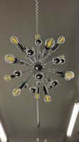 Sputnik Kronleuchter Metall Chrom 20 Lichter 1stk.