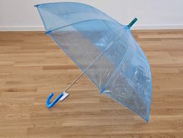 Durchsichtige Regenschirme farbig Kunstoffgr.