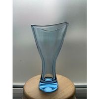 Helena Tynell Vase – Blaues Glas, Riihimäen Lasi, Finnland