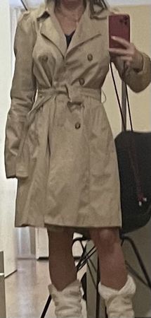 Mantel Trenchcoat Übergangsmantel beige Gr. M