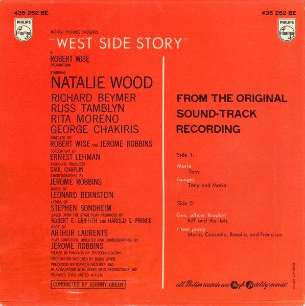 Dischi in vinile: West Side Story Single Mono – Usato da Hellikon venduto da Jogi73 1