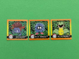 Artbox Pokémon 1999 Sticker Gloom, Tangela & Victreebel