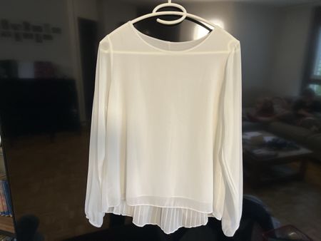 Bluse mit Chiffon Falten, Gr. S