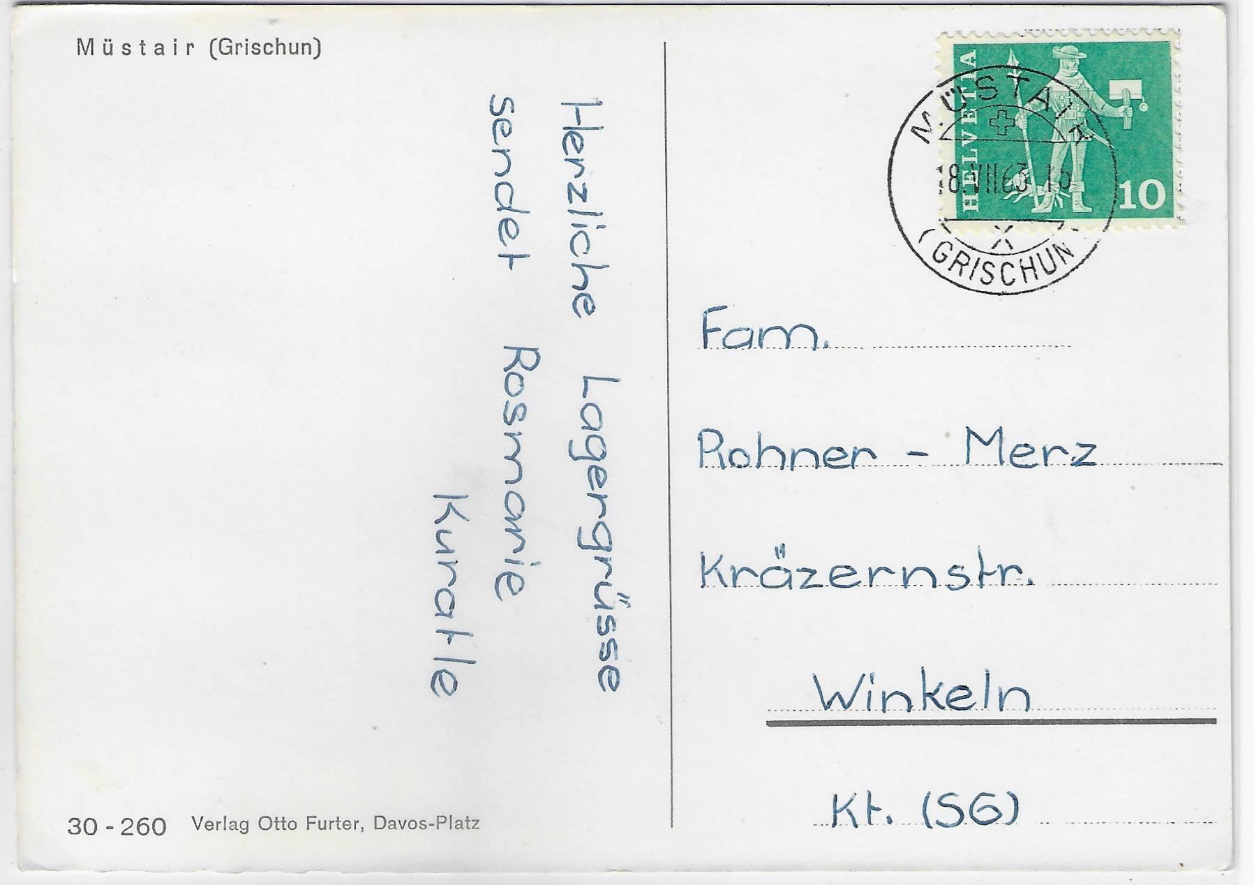 Cartoline postali: Müstair - Generalansicht – Antico da Ettingen venduto da Kartenplanet 1