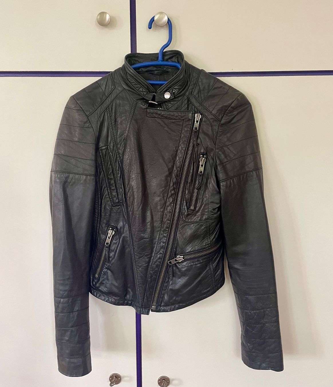 Giacche: Patago Lederjacke, schwarz, Grösse 36 – Usato da Biel/Bienne venduto da linette78