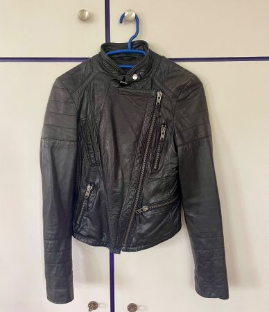 Patago Lederjacke, schwarz, Grösse 36
