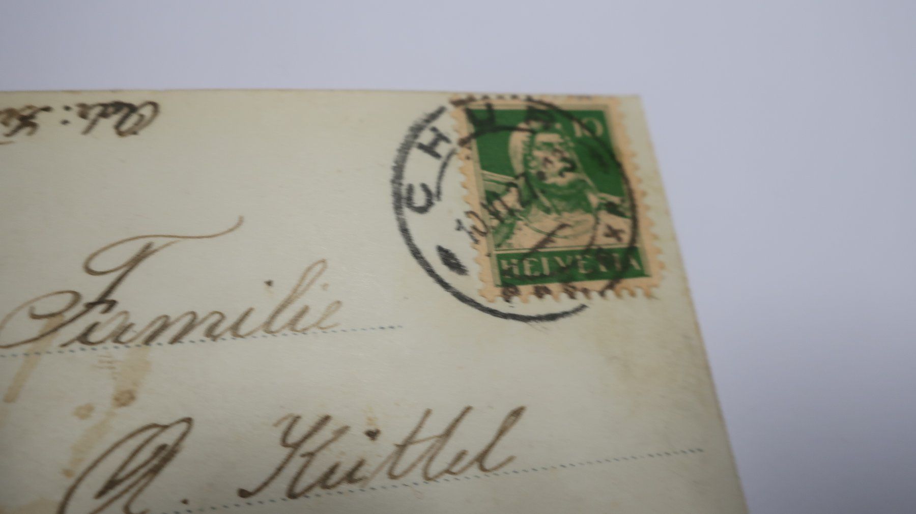Cartoline postali: Chur Blick vom St. Martinsturm  1927 – Usato da Cormoret venduto da Pascalll2001 8