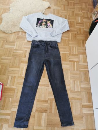 Jeans und SweatPulli Gr. M